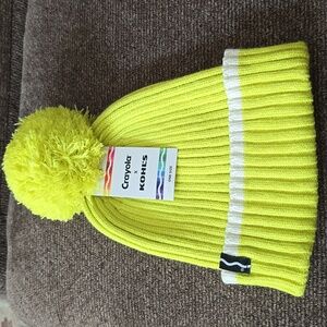 CRAYOLA BRAND LIME GREEN CUFF BEANIE